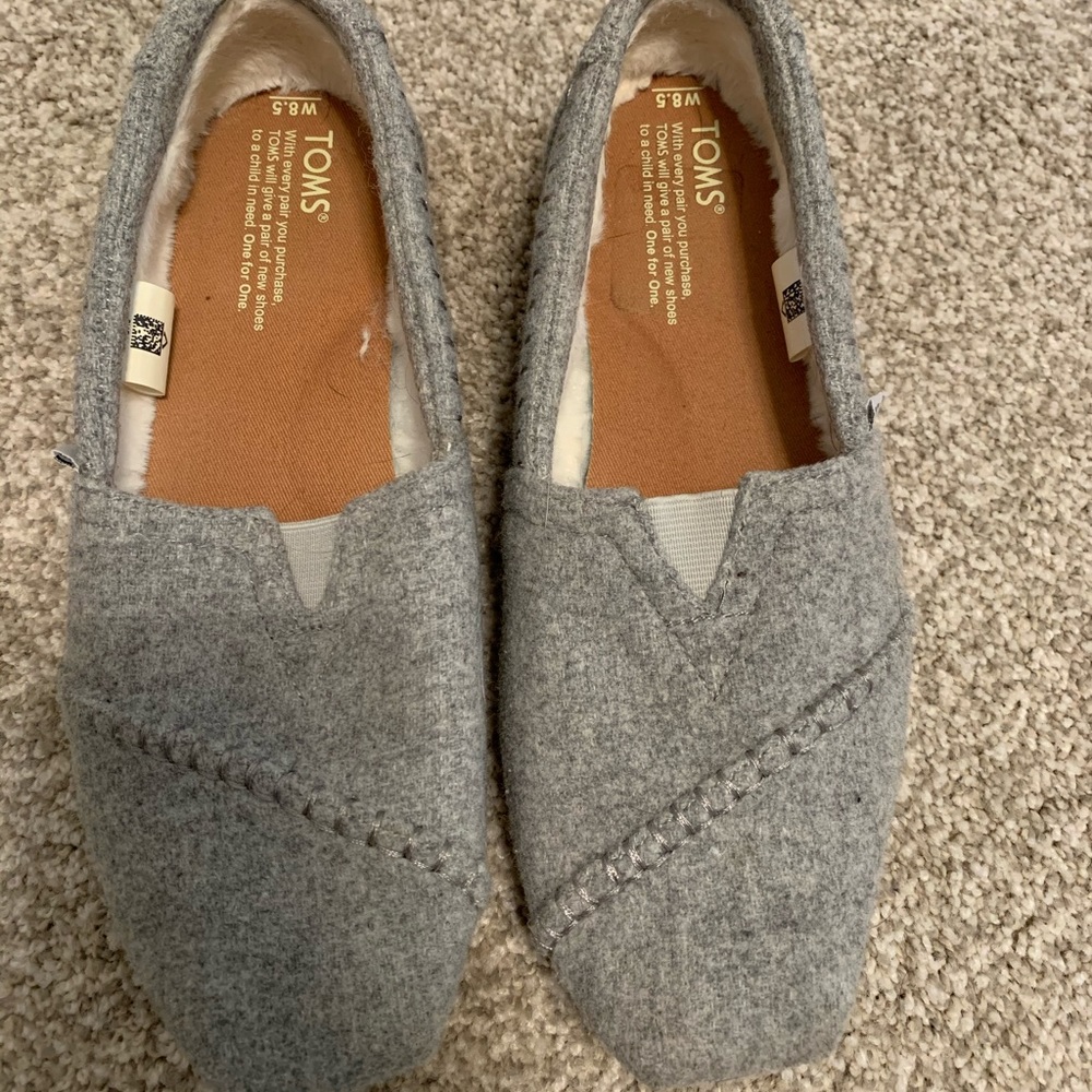TOMS - GREY FLEECE-LINED CLASSICS